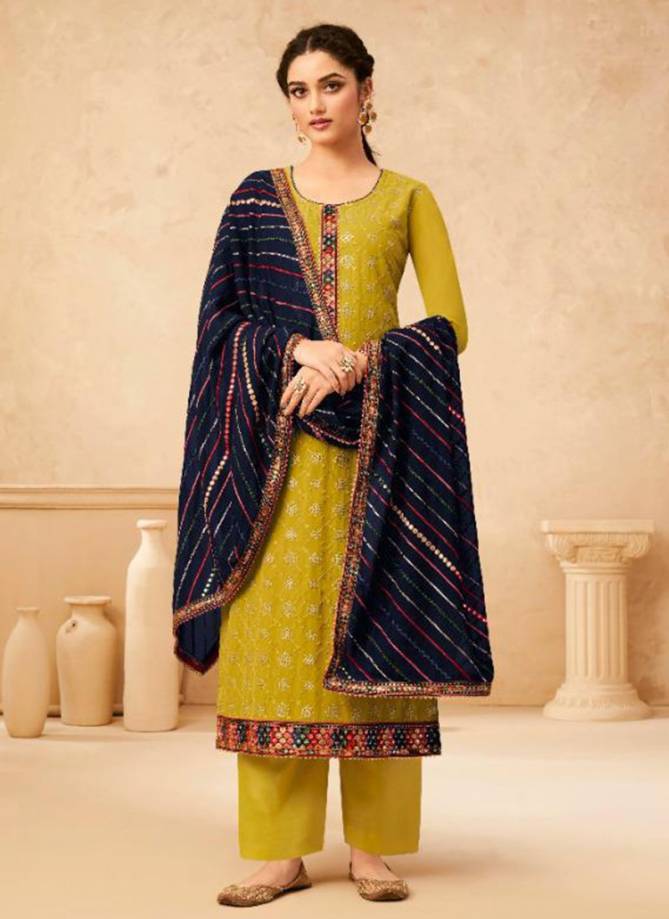 GULKAYRA SONAM Designer Stylish Festive Wear Real Georgette Heavy Salwar Suit Collection